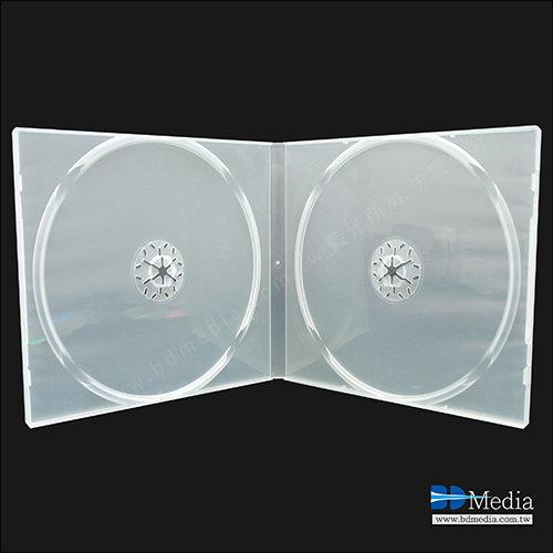 【藍光多媒體】CD,DVD盒/雙片裝/有膜/PP材質/10mm/霧透 摔不破~1箱