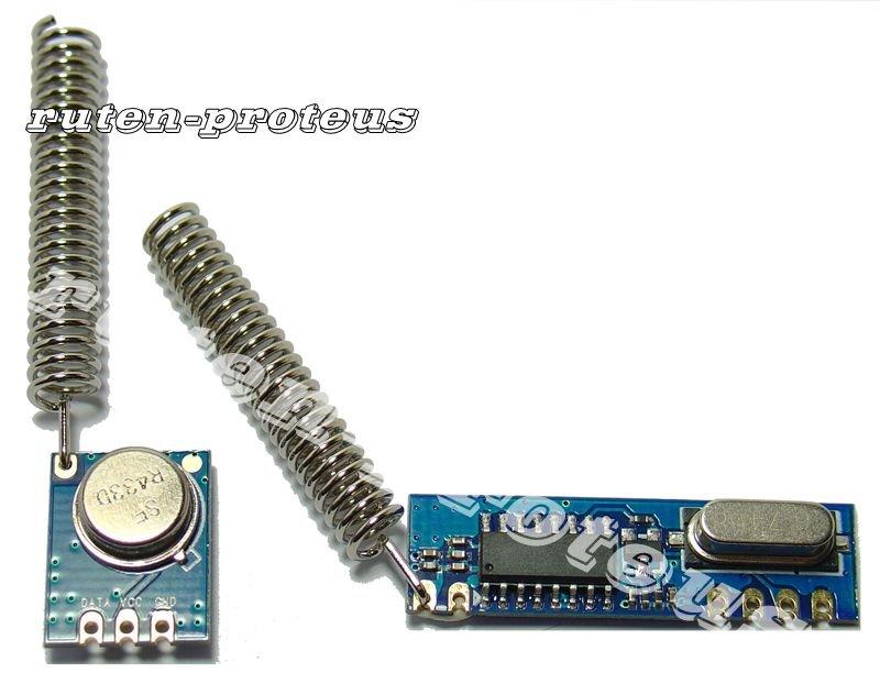 433MHZ - ASK 無線發射接收模組套件 (樹莓派, Arduino, 單晶片, 8051, AVR)