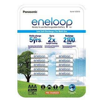 【控光後衛】日本 Panasonic國際牌eneloop 低自放電 4號 充電電池 10入裝