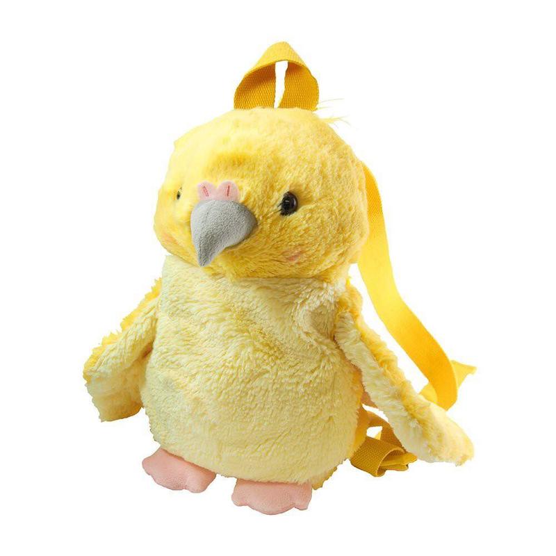 【Sunlemon】日本正版 日貨 玄鳳 虎皮鸚鵡 小鳥 毛絨 兒童 背包 後背包 雙肩背包 玩偶 娃娃 鸚鵡包包