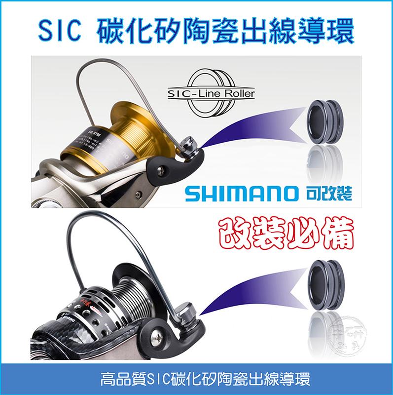(手研釣具) SHIMANO 3000型以下改裝SIC碳化矽陶瓷導環. 捲線器出線導環
