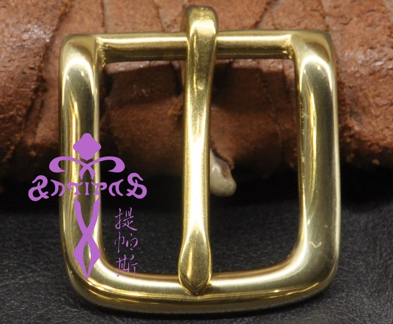 Antipas安提帕斯手工皮革--銅製2550皮帶頭(黃銅色25mm)--商品編號G1725504