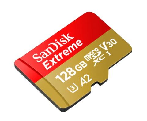 SanDisk Extreme microSDXC UHS-I V30 A2 128GB