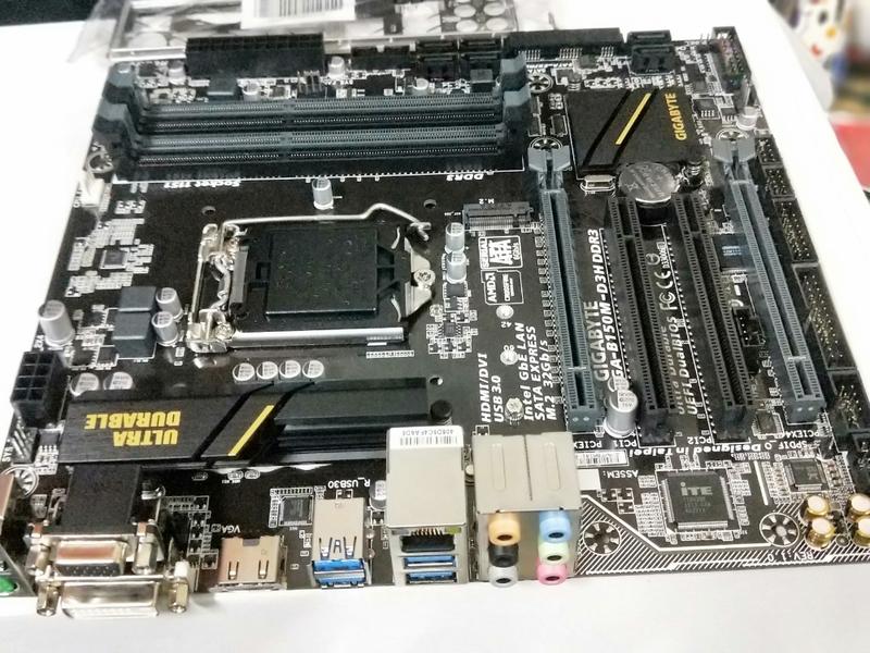 1151 全新技嘉主機板 型號 GA-B150M-D3H DDR3 原廠庫存新品 含新檔板  缺貨中