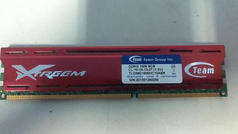 [ONE]桌機記憶體 TEAM十銓 XTREEM DDR3 1600 8G紅散熱片