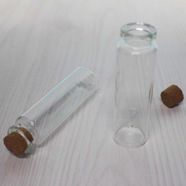 軟木玻璃罐 軟木玻璃瓶 (大)高78mm  /一包入 (#15) ( 每包1個入 )精油瓶 軟木塞玻璃瓶 軟木塞星沙瓶 