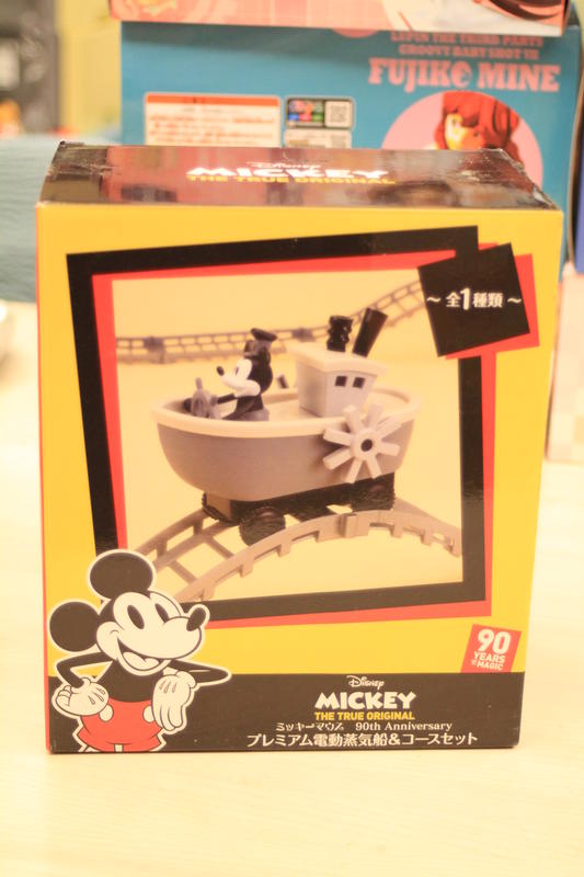 ◎多多熊雜貨舖◎ 展示品 SEGA 景品 迪士尼 90周年 米奇 電動蒸汽船 日版