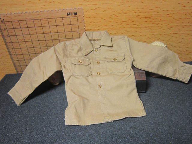 WJ2二戰部門 SS黨衛軍1/6德軍黃褐色襯衫一件 mini模型