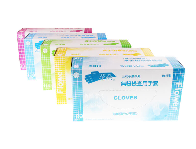 【南陽貿易】三花 PVC 無粉 透明 檢查用 手套 100入 H443 塑膠手套 清潔手套
