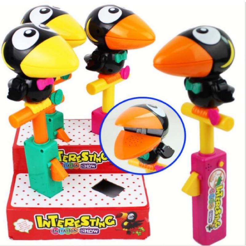 【Mina小舖】現貨！大嘴鳥模仿秀 玩具錄音 聲控錄音 大聲公 大嘴鳥玩具 附電池