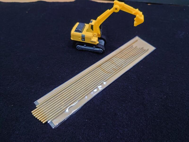 實心黃銅棒 直徑2mm  銅線 模型 改造 植樁 車軸 (每包10入)