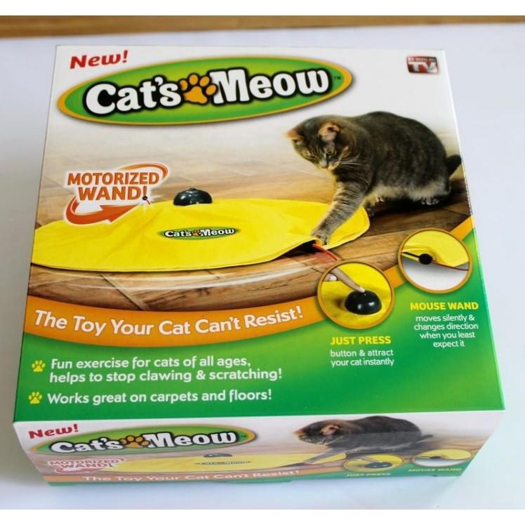 逗貓轉盤 電動逗貓器/自動逗貓棒/ 電動貓玩具/ 貓台/4速電動貓玩具Cat’s Meow