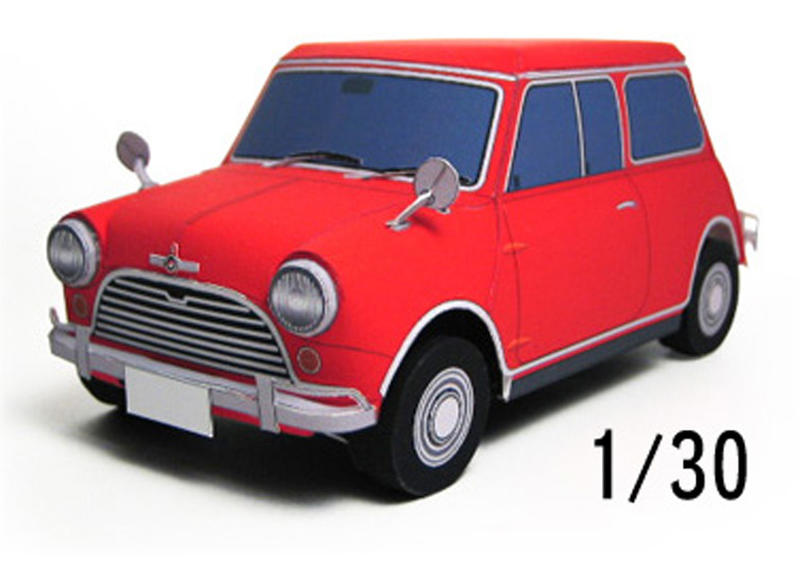 《紙模家》懷舊 個性 Morris Mini Cooper s(A4) 1/30 紙模型套件免運費