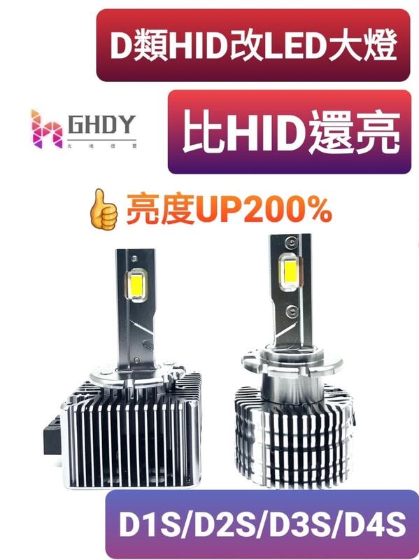 GHDY【光魂燈藝】日本同步 HID改LED 直上免改線 D1S D2S D3S D4S