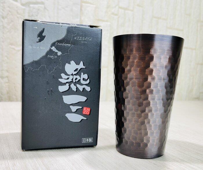 日本製 新潟県燕市 燕三 純銅 青銅 槌目 啤酒杯 隨行杯 300ml