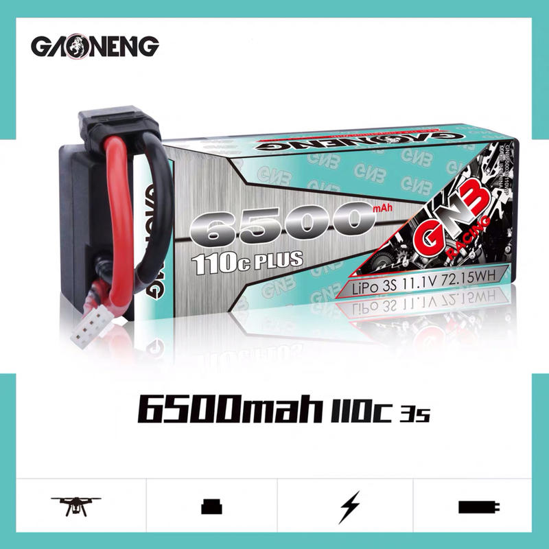 現貨 GNB 6500mAh 3s 11.1v  110C  RC 競賽 硬殼 電池   lipo
