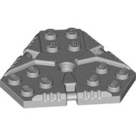 【積木樂園】樂高 LEGO 6173203 淺灰色六角形板 Modified 6X6 Z924