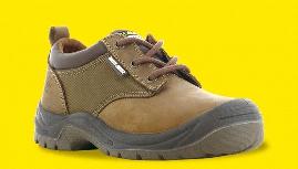 SAHARA 歐洲棕色低統小牛皮工作鞋(鋼頭+防穿刺