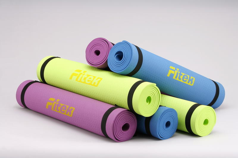 【Fitek健身網】TPE 瑜珈墊 6mm 180x61cm✨雙面壓紋✨台灣製造☆環保無毒✨防滑韻律墊☆運動墊☆新品上市