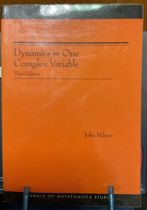 Dynamics in One Complex Variable (3/e, John Milnor）未使用過,有書套