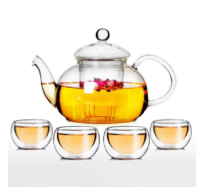 環保 衛生 幹凈玻璃茶具【生活有我】玻璃茶具套裝整套耐熱過濾功夫花茶壺花草茶杯茶盤特價