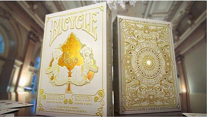 【USPCC撲克】Bicycle Chic Premium Gold Playing Cards 有封標 簽名版 撲克牌