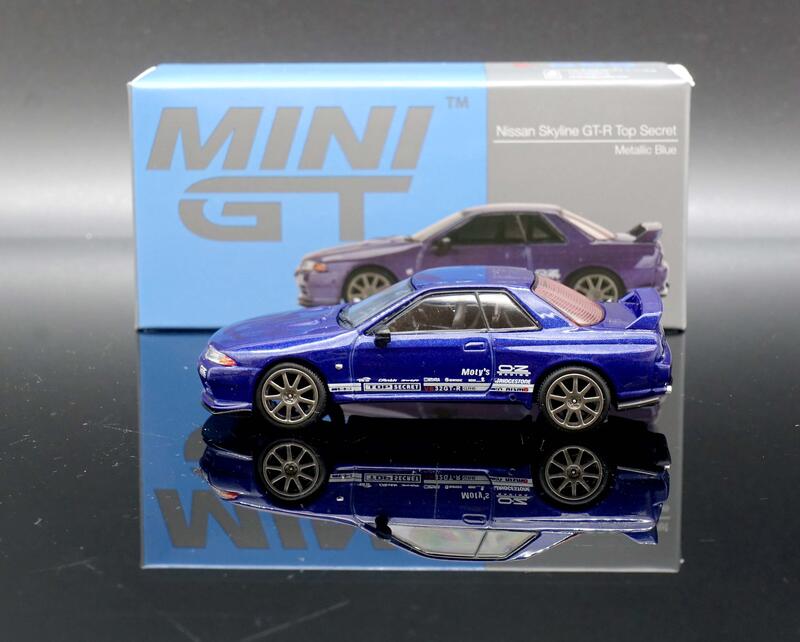 Top Secret R32 Blue 【MASH】現貨特價 Mini GT 1/64 Top Secret R32 blue purple #589 右駕 | 露天市集 | 全台最 ...