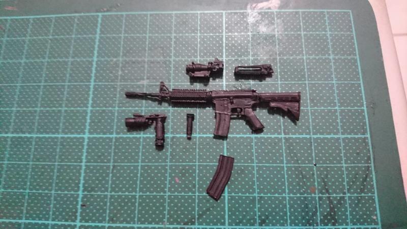 [冰霸王] gk 1/12 配件 M4A1 卡賓 (非 迷你武裝 Tomytec figma 山口式 6吋 shf 朝戶