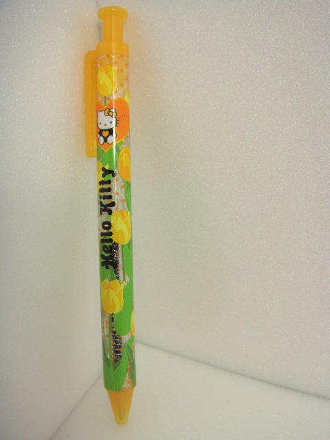 瑪奇格日本原裝進口 Hello Kitty Vivitix Girls (2002 日本製 12.5cm) 花朵原子筆