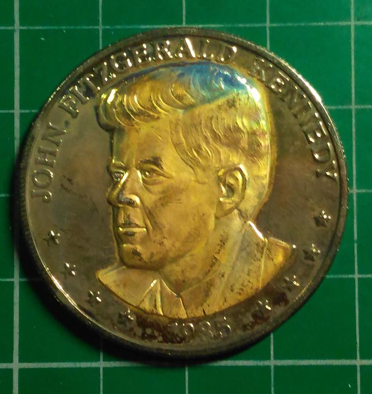 外國 各式代幣紀念章  非錢幣 特價代幣 美國總統甘迺迪 品相如圖 @H1037