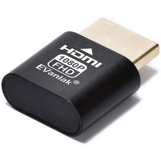 現貨24H急速挖礦專用遊戲專用HDMI欺騙器HDMI虛擬顯示器假負載 顯示卡欺騙器 4K。HDMI Dummy plug