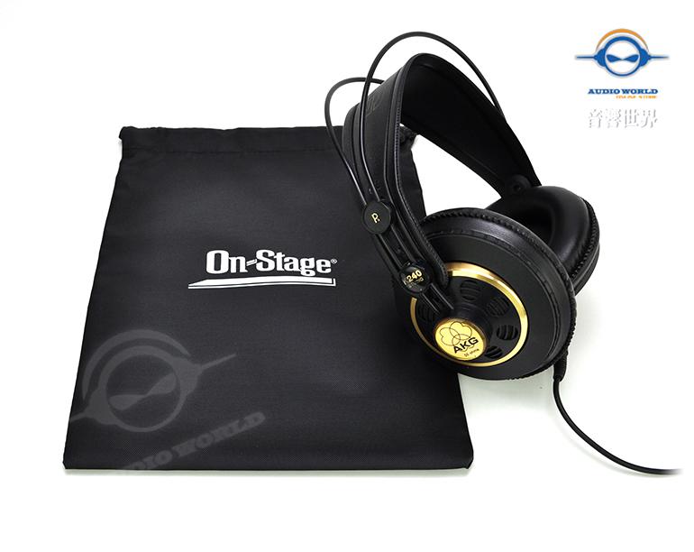 【音響世界二館】美國On-Stage HB4500耳罩式耳機通用防塵收納袋/適用AKG-新到貨