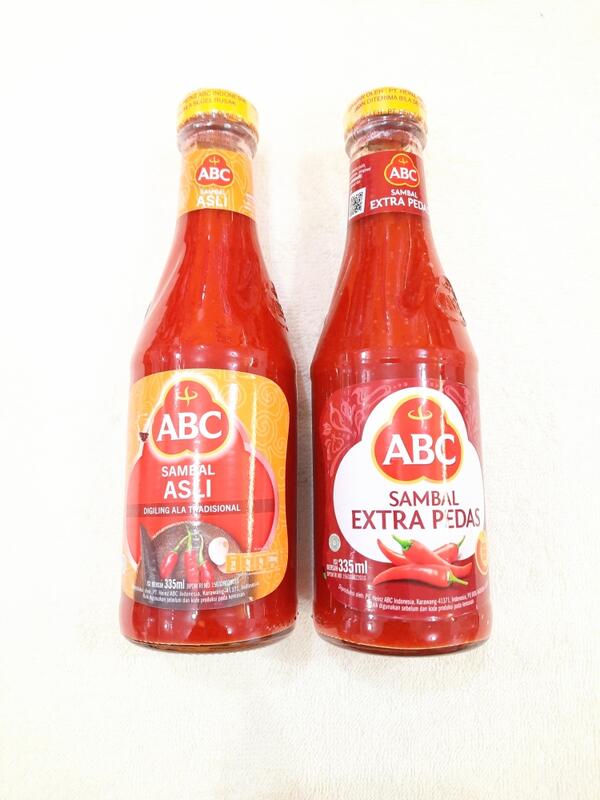 印尼ABC大瓶辣椒醬(玻璃瓶)335ml