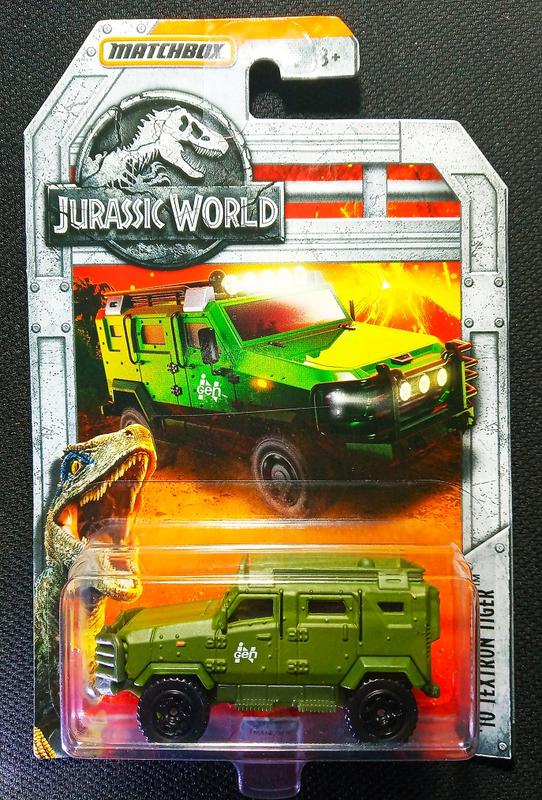 全新MatchBox Jurassic World 火柴盒小汽車 侏儸紀世界 '10 Textron Tiger-野戰綠