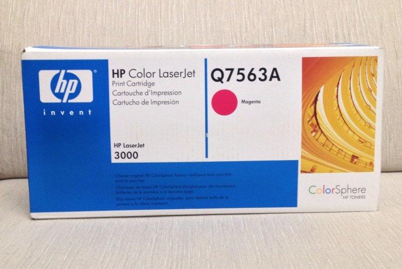 (麻吉熊)(送300元折價卷)HP Q7563A 全新原廠紅色碳粉匣 適用HP 2700/3000