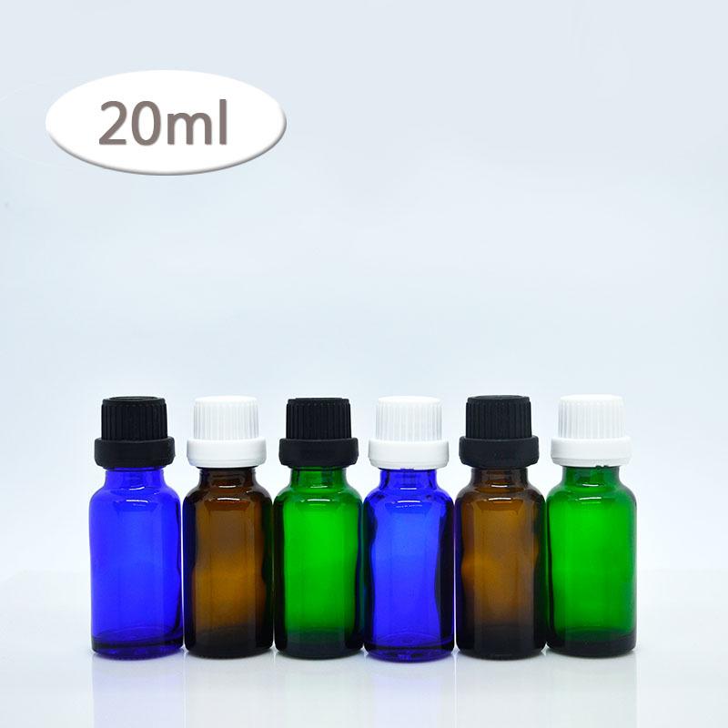 空瓶空罐 化妝保養品分類瓶 遮光精油瓶 3色黑白大頭蓋玻璃分裝瓶-20ml