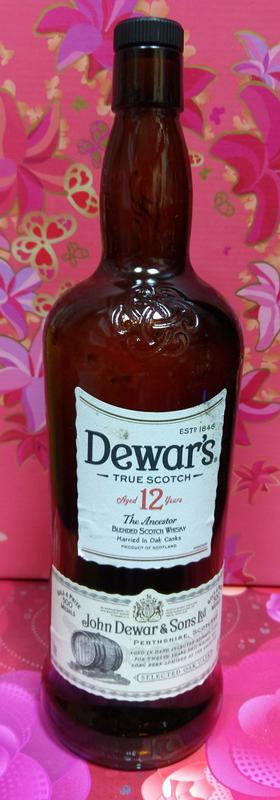 還不錯滴♡♥~D501~Dewar's帝王12年"空酒瓶"1L~♥♡~660g~