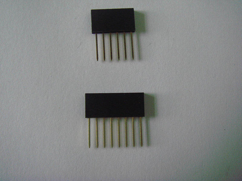 Arduino專用長排針母座 排母 1*8P/1*6P 2.54mm   (4個一拍)