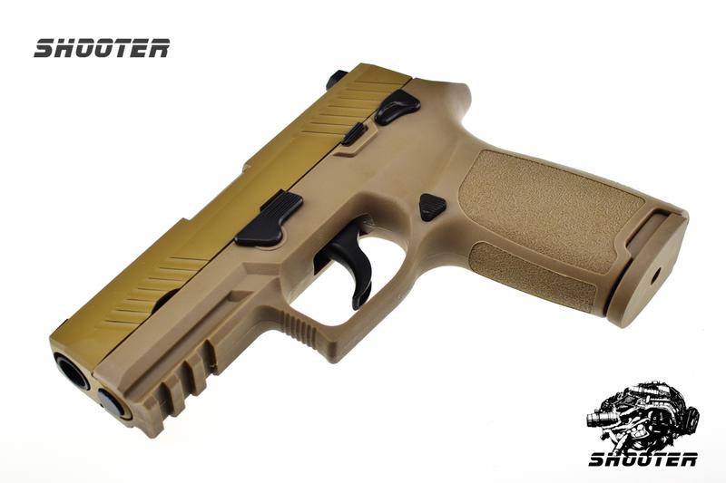 【射手 shooter】WE M18 SIG SAUER P320 緊緻型瓦斯槍 沙色/黑色