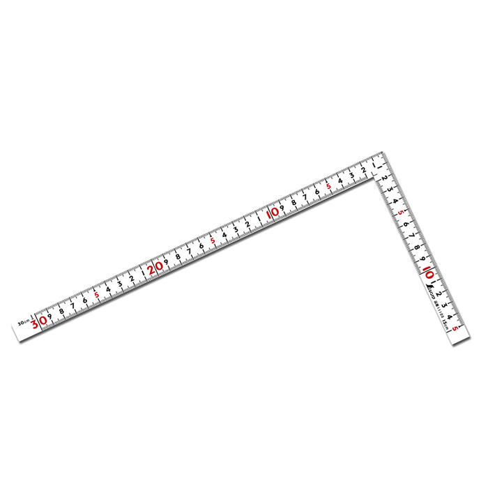 [士東工具]REVO&SHINWA鶴龜 公分雙面角尺#11100 (15x30cm)
