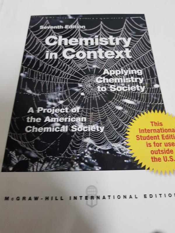 【微笑二手書坊】《Chemistry in Context》ISBN:0071314466