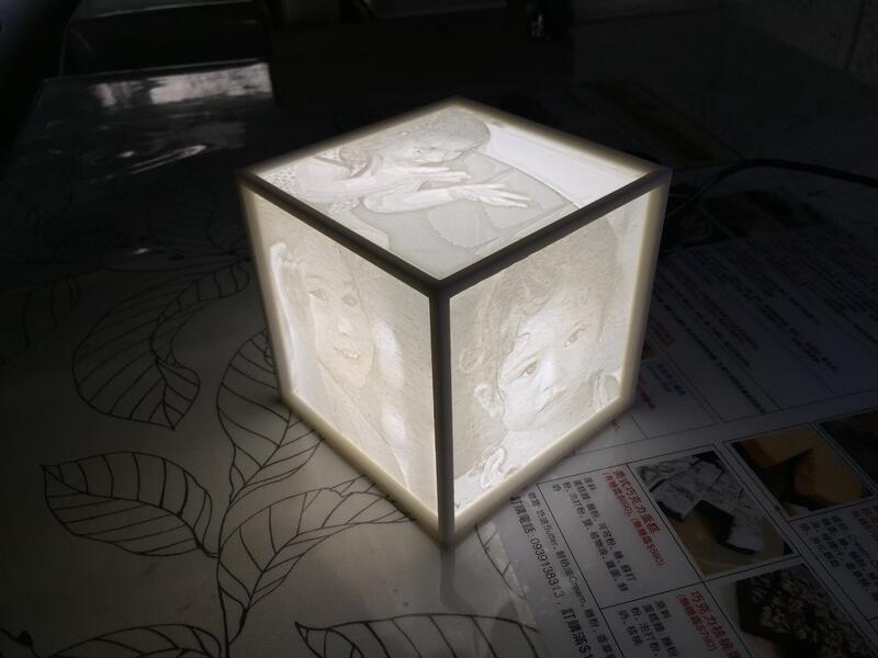 [MDS]客製化3D列印紀念照片小夜燈(方形)