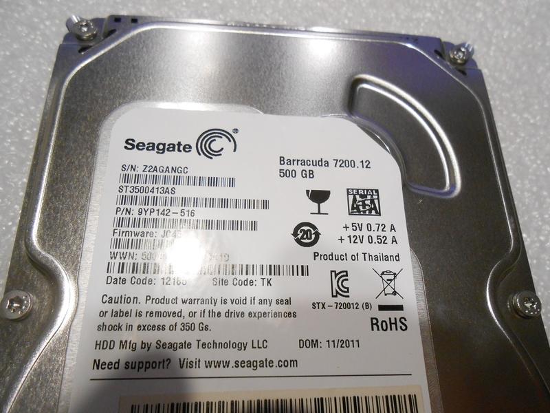 Seagate 500G SATAIII ST3500413AS （18）3.5吋 硬碟【無壞軌、無異音】