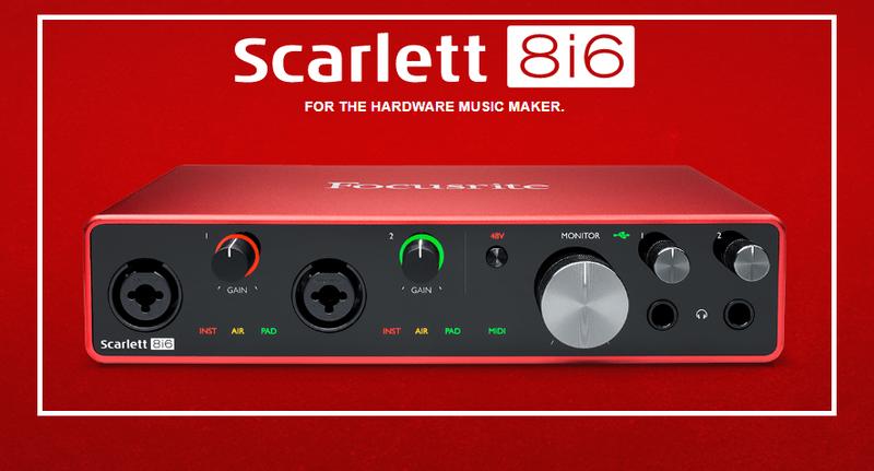 【聖地搖滾】Focusrite Scarlett 8i6 3RD GEN USB-C 錄音介面 三代 