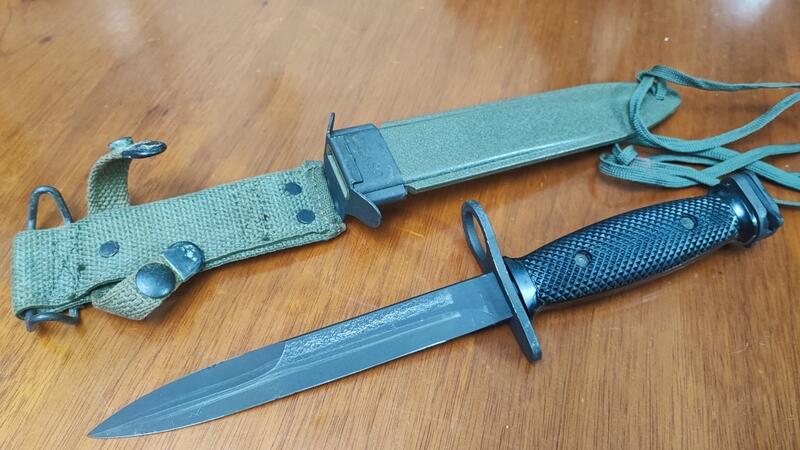 #2# COLT 柯特 刻印 M7 刺刀 M8A1 刺刀鞘 M16 M4 美軍真品 WE MARUI 六五 步槍 | 露天市集 | 全台最大的 ...