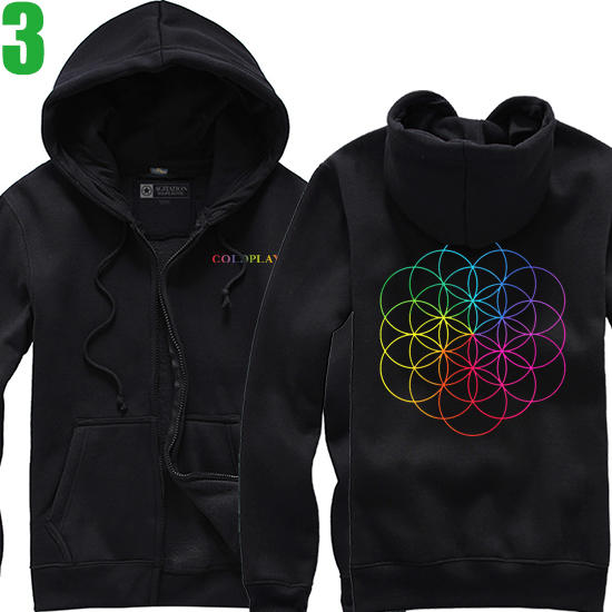 Coldplay【酷玩樂團】【A Head Full Of Dreams】連帽厚絨長袖外套(5種顏色)新款上市【賣場一】