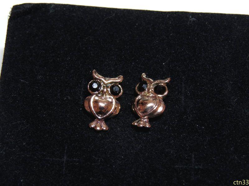 [杏芙飾界]合金 電鍍玫瑰金 可愛卡通 小型 耳針耳飾 耳環 033~036