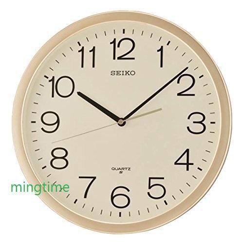明時計【SEIKO】日本 精工SEIKO 掛鐘 時鐘 QXA020A 、 QXA020 直徑36.1 金色電鍍