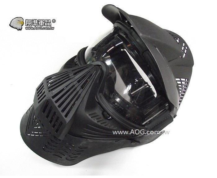 【翔準軍品AOG】鏡片-大型面具(黑) 護具 面具 面罩 護目 生存遊戲 周邊配件 E0210-1