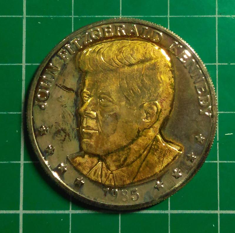 外國 各式代幣紀念章  非錢幣 特價代幣 美國總統甘迺迪 品相如圖 @H1038